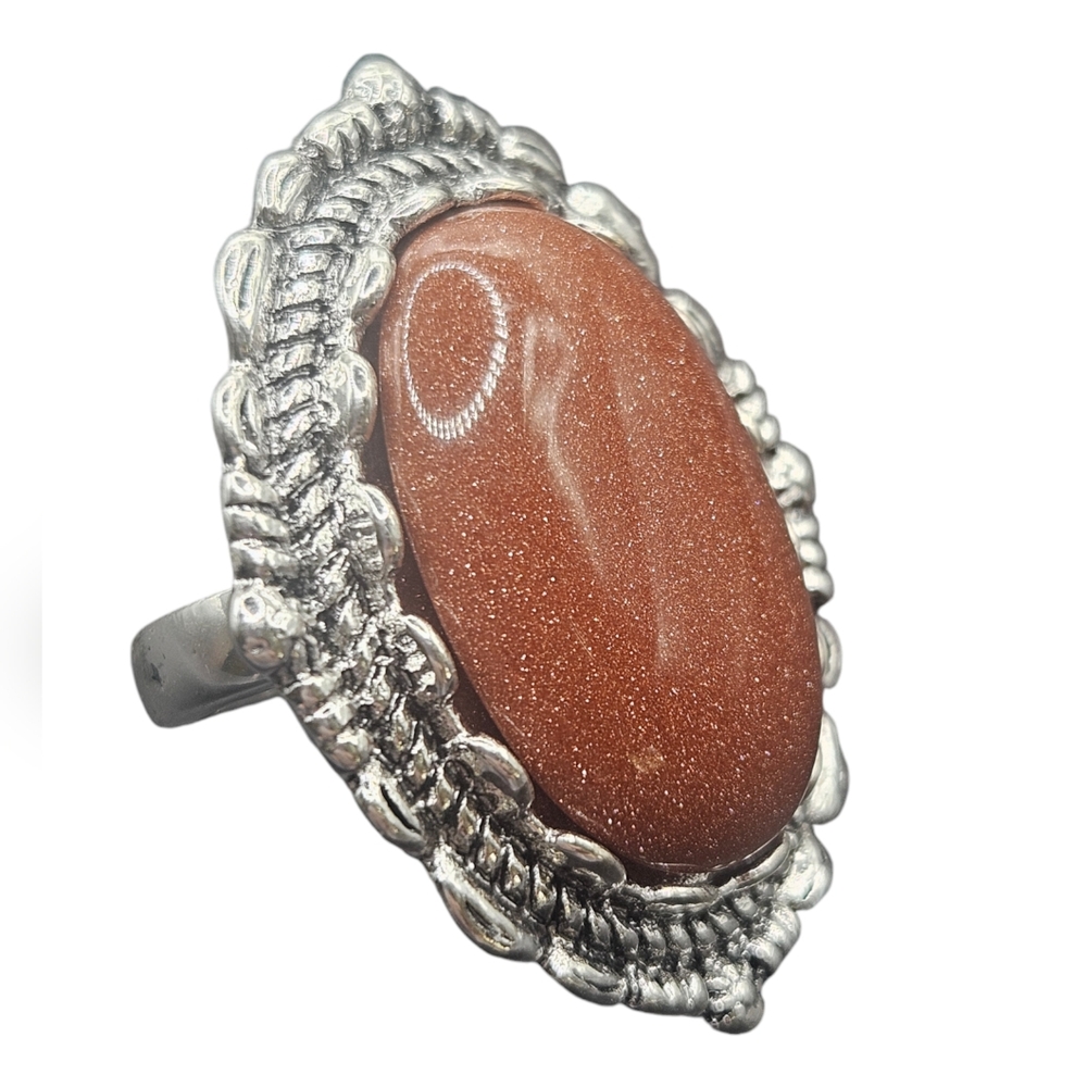 Gold Sandstone Ring